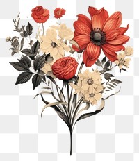 PNG Flower art pattern drawing. 