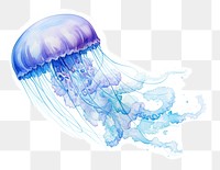 PNG Jellyfish invertebrate transparent translucent. AI generated Image by rawpixel.