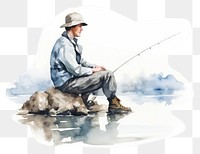 PNG Recreation outdoors fishing adult. AI generated Image by rawpixel.