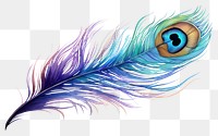 PNG Peacock feather pattern bird. 