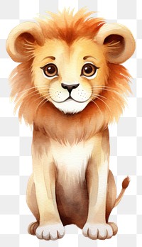 PNG Cartoon mammal animal lion. 