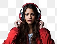 PNG Headphones portrait photography electronics. AI generated Image by rawpixel.
