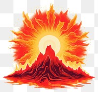 PNG Volcano lava creativity exploding. 