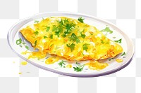 PNG Plate food vegetable breakfast. AI generated Image by rawpixel.