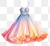 PNG Fashion dress petal gown. 