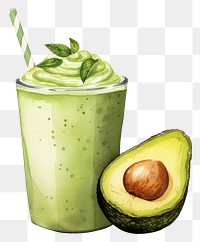 PNG Smoothie avocado drink fruit. AI generated Image by rawpixel.