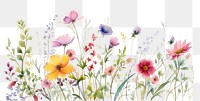 PNG Flower painting outdoors pattern