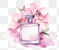 PNG Perfume bottle flower cosmetics. AI generated Image by rawpixel.