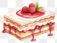 PNG Dessert raspberry cream fruit. AI generated Image by rawpixel.