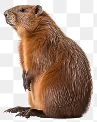 PNG Beaver wildlife animal mammal. 