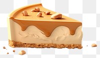 PNG Cheesecake dessert food transparent background. AI generated Image by rawpixel.