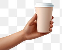 PNG Coffee cup holding hand. 