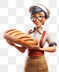 PNG Cartoon female bread adult. 