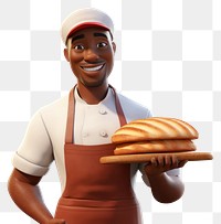 PNG Cartoon bread baker adult. 