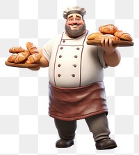 PNG Cartoon bread baker adult. 