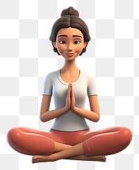 PNG Yoga sitting cartoon adult. 