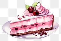 PNG Cake dessert cream food. AI generated Image by rawpixel.