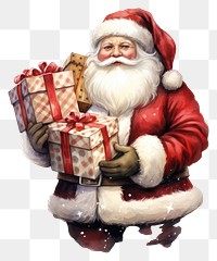 PNG Christmas santa claus celebration decoration. AI generated Image by rawpixel.