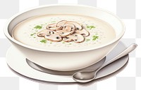 PNG Soup plate spoon dish. AI generated Image by rawpixel.