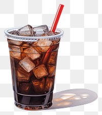 PNG Drink glass soda ice. AI generated Image by rawpixel.