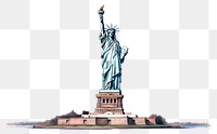 PNG  Sculpture landmark statue independence. AI generated Image by rawpixel.
