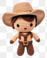 PNG Crochet toy white background representation. 