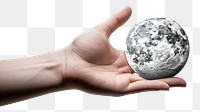 PNG Hand holding finger sphere. AI generated Image by rawpixel.