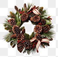 PNG Wreath christmas plant transparent background