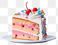 PNG Cake birthday dessert cream. AI generated Image by rawpixel.