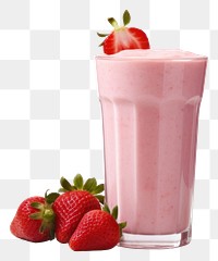 PNG Strawberry milkshake smoothie fruit. 