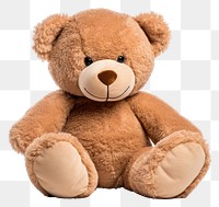 PNG Bear toy white background representation. 