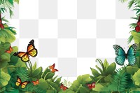 PNG Butterfly outdoors nature plant. AI generated Image by rawpixel.
