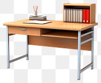 PNG Desk furniture computer table transparent background