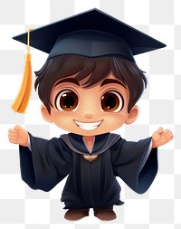 PNG Graduation student transparent background graduation gown. AI generated Image by rawpixel.