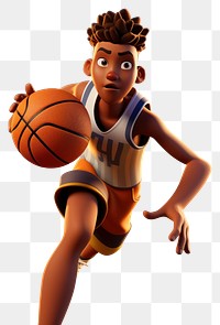 PNG Cartoon ball basketball sports. AI generated Image by rawpixel.