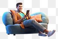 PNG Furniture sitting adult couch. AI generated Image by rawpixel.
