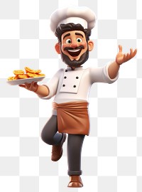 PNG Smiling chef vegetable freshness. AI generated Image by rawpixel.