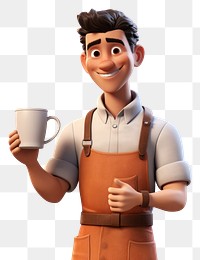 PNG Cup smiling cartoon coffee. AI generated Image by rawpixel.