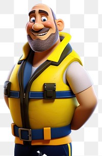 PNG Yellow blue vest lifejacket. AI generated Image by rawpixel.