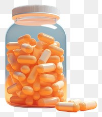 PNG Pill bottle antioxidant medication transparent background