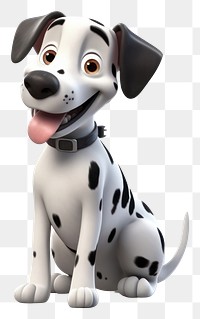 PNG Dalmatian cartoon mammal animal. 