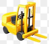 PNG Forklift yellow transparent background delivering. 