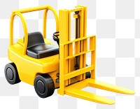 PNG Forklift yellow transparent background delivering. AI generated Image by rawpixel.