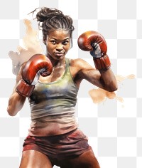 PNG Boxing punching sports adult transparent background