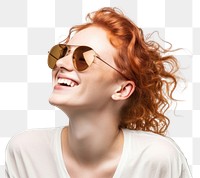 PNG Sunglasses laughing portrait smiling. AI generated Image by rawpixel.