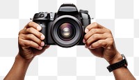 PNG Camera photo hand photographing transparent background