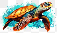 PNG Reptile animal turtle sea transparent background