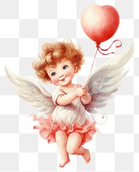 PNG Balloon angel cupid cute. 