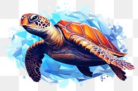 PNG Reptile animal turtle sea transparent background