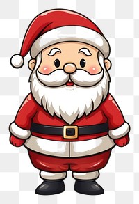 PNG Cartoon santa claus celebration creativity transparent background